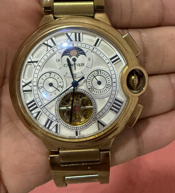 Jubail, Watches, SAR 1,  Cartier Super Clone Automatic Watch Gold