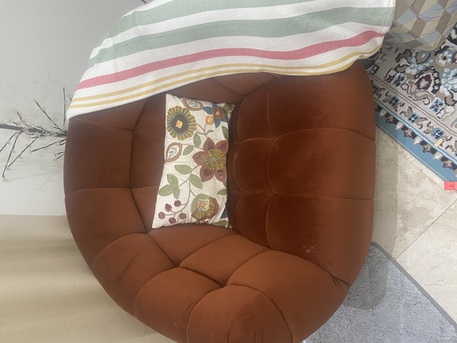 Manama, Furniture, BHD 320,  Modern Sofa Set + Swivel Chair + Recliner + Wooden Swing | Excellent Conditio
