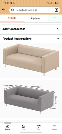 Al Andalus, Furniture, SAR 400,  Ikea Klippan Sofa Set With Changeable Covers