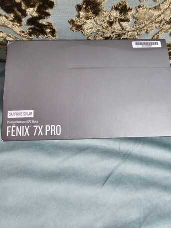 Riyadh, Watches, SAR 1750,  Garmin Fenix 7X Pro Sapphire Solar Edition, Carbon Grey DLC Titanium With Black Band