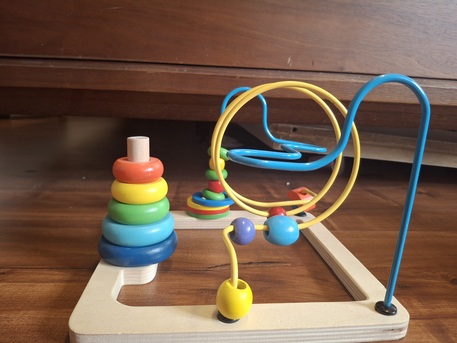 Riyadh, Baby & Kid Stuff, SAR 22,  Baby Toy , Entertaining Bead Toy With Mini Rock A Stack