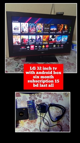 Manama, Appliances, BHD 15,  32 Inch Tv With Android Box With Subscription 15 Bd Last Msg 3670 8372 Wts Ap No Call