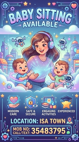 Isa Town, Daycare, Baby Sitting & Montessori Child Care Available