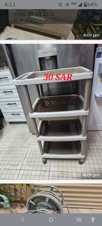 Riyadh, Household Items, SAR 20,  Dish Rack And Flour And Rice Storage Boxes And Microwave