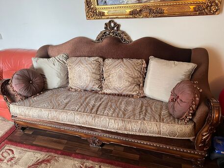 Riyadh, Furniture, SAR 3500,  Reduced!! Sofas Olive-light Brown Bohemian Style