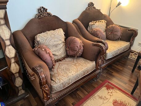 Riyadh, Furniture, SAR 3500,  Reduced!! Sofas Olive-light Brown Bohemian Style