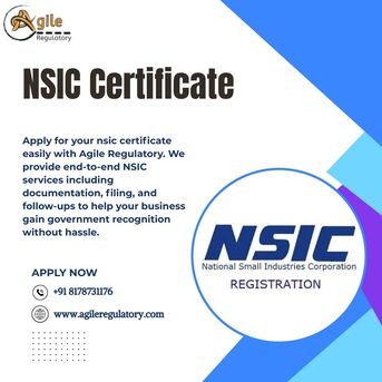 Noida, Business, Get NSIC Registration Quickly With NSIC Experts