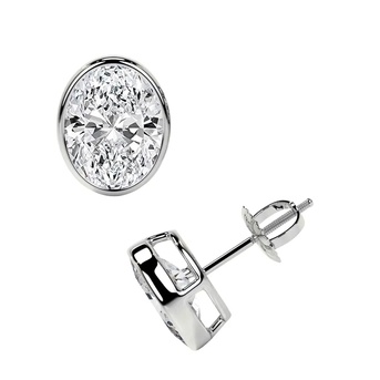 New York, Jewelry, USD 2122,  Buy Diamond Stud Earrings In 3cts. Lab Grown Solitaire Studs In Best Price