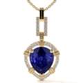 USD 5561,  4.90cts. Natural Tanzanite Necklace Online At Best Prices