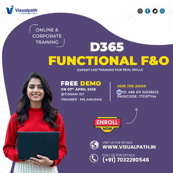 Hyderabad, Education, D365 Finance Training Online Free Demo Session