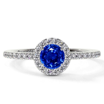 New York, Jewelry, USD 1291,  Shop 0.93cttw Lab Sapphire Diamond Rings For Sale At GemsNY