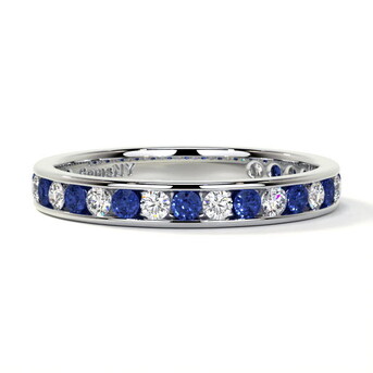 New York, Jewelry, USD 2490,  Premium 0.91cttw Sapphire Band Rings &ndash; Limited Stock At GemsNY