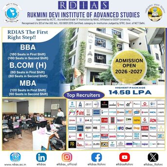 Rohini, Education, Top GGSIPU BBA Colleges In Pitampura & Rohini: Build Your Management Career With RDIAS