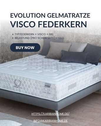 Berlin, Furniture, EUR 300,  Evolution Gelmatratze Visco Federkern &ndash; Premium Qualit?t F?r Besseren Schlaf
