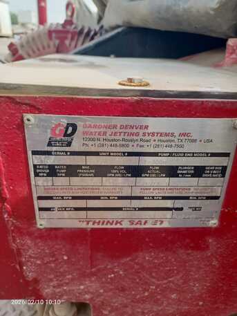 Dammam, Materials, WATER JETTING MACHINE