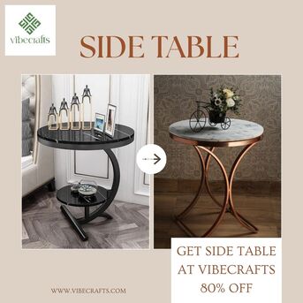 Noida, Household Items, INR 2600,  Side Table &ndash; Modern Furniture By Vibecrafts