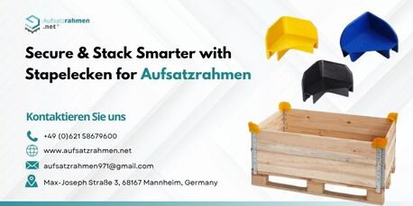 Berlin, Logistics, Secure & Stack Smarter With Stapelecken For Aufsatzrahmen