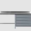 Move With Ease Using A Stainless Steel Mobile Bench