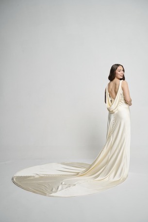 New York, Clothing & Accessories, USD 2975,  Buy Vintage Bias Cut White Wedding Dress This Good Friday Sale At Tony Hamawy