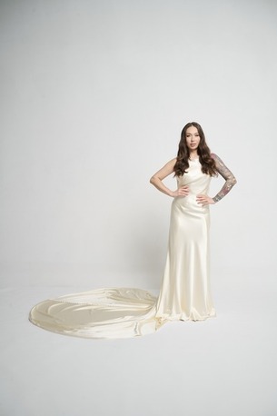 New York, Clothing & Accessories, USD 2975,  Buy Vintage Bias Cut White Wedding Dress This Good Friday Sale At Tony Hamawy