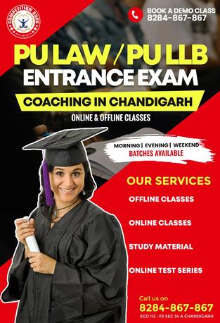 Chandigarh, Education, Best Coaching For PU Law Entrance Exam In Chandigarh