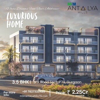Gurgaon, Apartments/Houses, Furnished,  Premium Living At M3M Antalya Hills Residential Property In Sector 79
