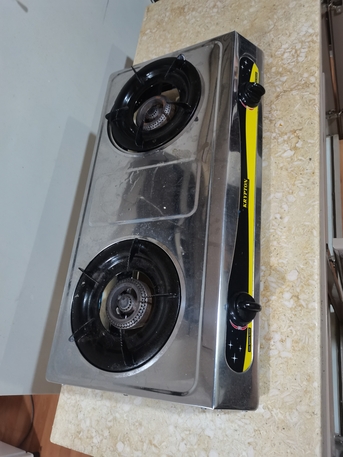 Jubail, Household Items, SAR 600,  Washin Machine, A Kitchen Cabinet With A Marble Countertop, And A Portable Gas Stove