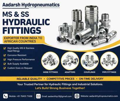 Ahmedabad, Automotive, Buy Hydraulic Hose & SS/MS Fittings &ndash; Aadarsh Hydropneumatics | Kenya & Nigeria Supply