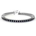 USD 3037,  Buy Sapphire Tennis Bracelet &ndash; Classic 2mm Sapphire Line Bracelet