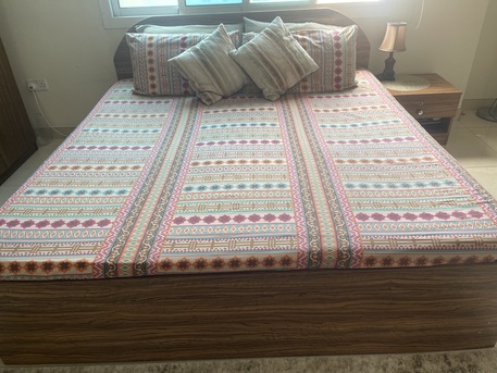 Manama, Furniture, BHD 35,  King Size Bed With Mattress And 1 Side Table