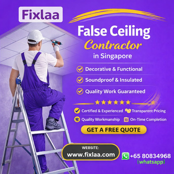 Singapore, Interior Design, Affordable False Ceiling Contractor In Singapore &ndash; Fixlaa