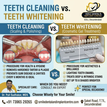 Hyderabad, Dental, TEETH CLEANING OR WHITENING? FIND OUT WHAT YOU NEED!