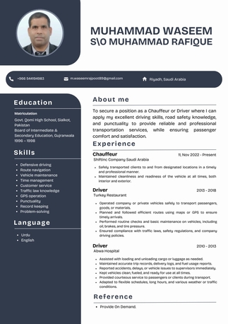 Riyadh, Job Seekers, Light Vehicle Driver