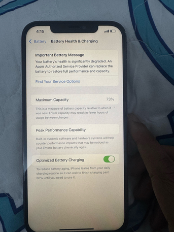 Al Malaz, Electronics, SAR 1450,  IPhone 12 Pro Max 128 GB Good Condition Original Battery But 73% Health