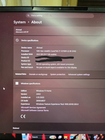 Jeddah, Computers, SAR 4000,  Alienware M15 R7 I7-12700H RTX 3070 Ti 8GB