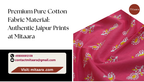 Jaipur, Clothing & Accessories, Premium Pure Cotton Fabric Material: Authentic Jaipur Prints At Mitaara