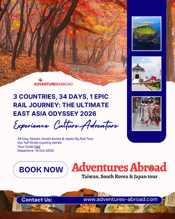 Toronto, Travel, 34 Days, 3 Countries, 1 Epic Rail Journey: Discover Taiwan, Korea & Japan