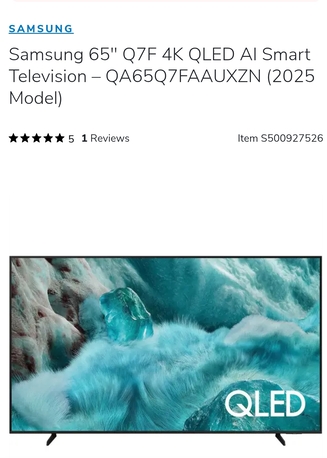 Manama, Electronics, BHD 250,  Brand New Samsung 65&rdquo; TV
