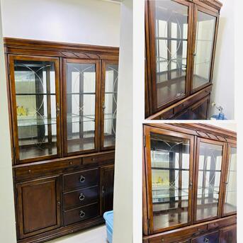 Jubail, Furniture, SAR 425,  Wooden Cupboard (Two-piece Design)