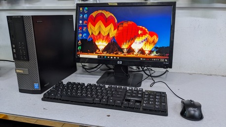 Manama, Computers, BHD 58,  Dell Core I7 3.4Ghz PC 8GB RAM 120GB SSD 19" Monitor Windows 11 & Office 2024 Ready To Use