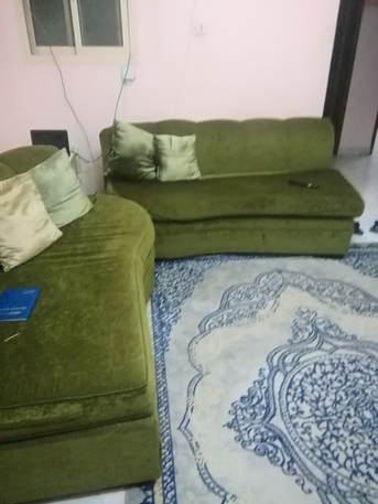 Jubail, Household Items, SAR 400,  Sofa+ Single Bed With Mattress + Plastic Chair
