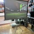 BHD 29,  New Box Pack Projector Screen 60",100",120" Tripod Stand/Wall Mounted Electric With Remote