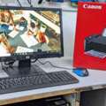 BHD 68,  Bundle Deal Offer DELL Core I5 Computer SSD Fast New WIFI Color Printer Boxpack Teams,Zoom