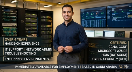Makkah, Job Seekers, IT Support Engineer/Specialist