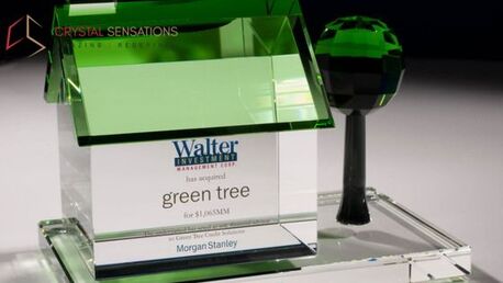 New York, Business, Custom Crystal Trophy For Business And Sports Awards