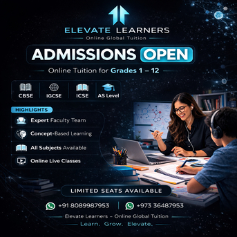 Manama, Lessons Offered, Admission Open Online Tution