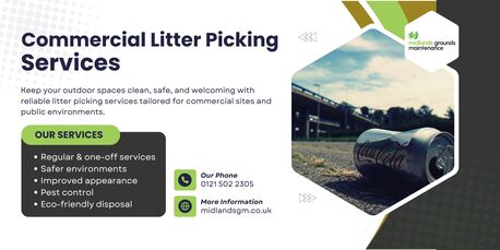London, Cleaning, Commercial Litter Picking Services In Midlands