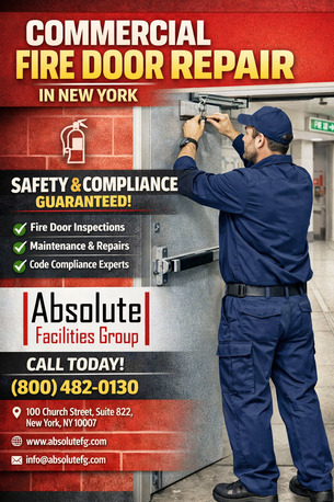 New York, Construction, Commercial Fire Door Repair In New York For Safety