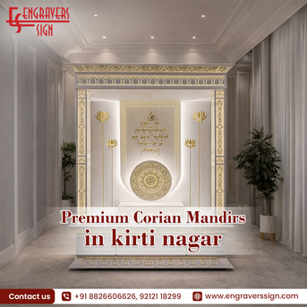 New Delhi, Furniture, Premium Corian Mandirs In Kirti Nagar For Elegant Homes