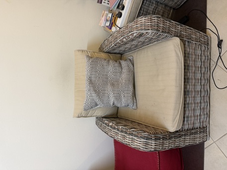 Al Narjis, Furniture, SAR 2100,  Outdoor 3 Seater Sofa , 1 Single Seat Chair, Coffee Table , Trolly , Foot Stool , Storage